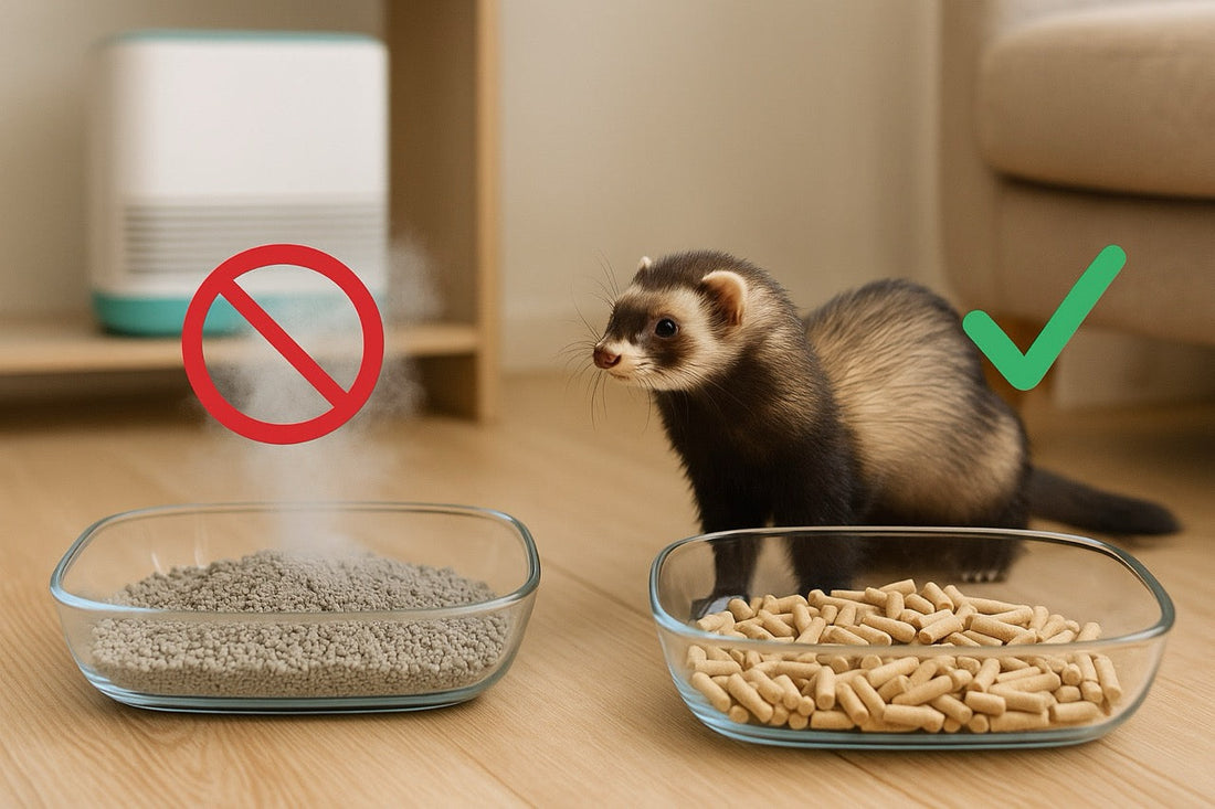 Can Ferrets use cat Litter?