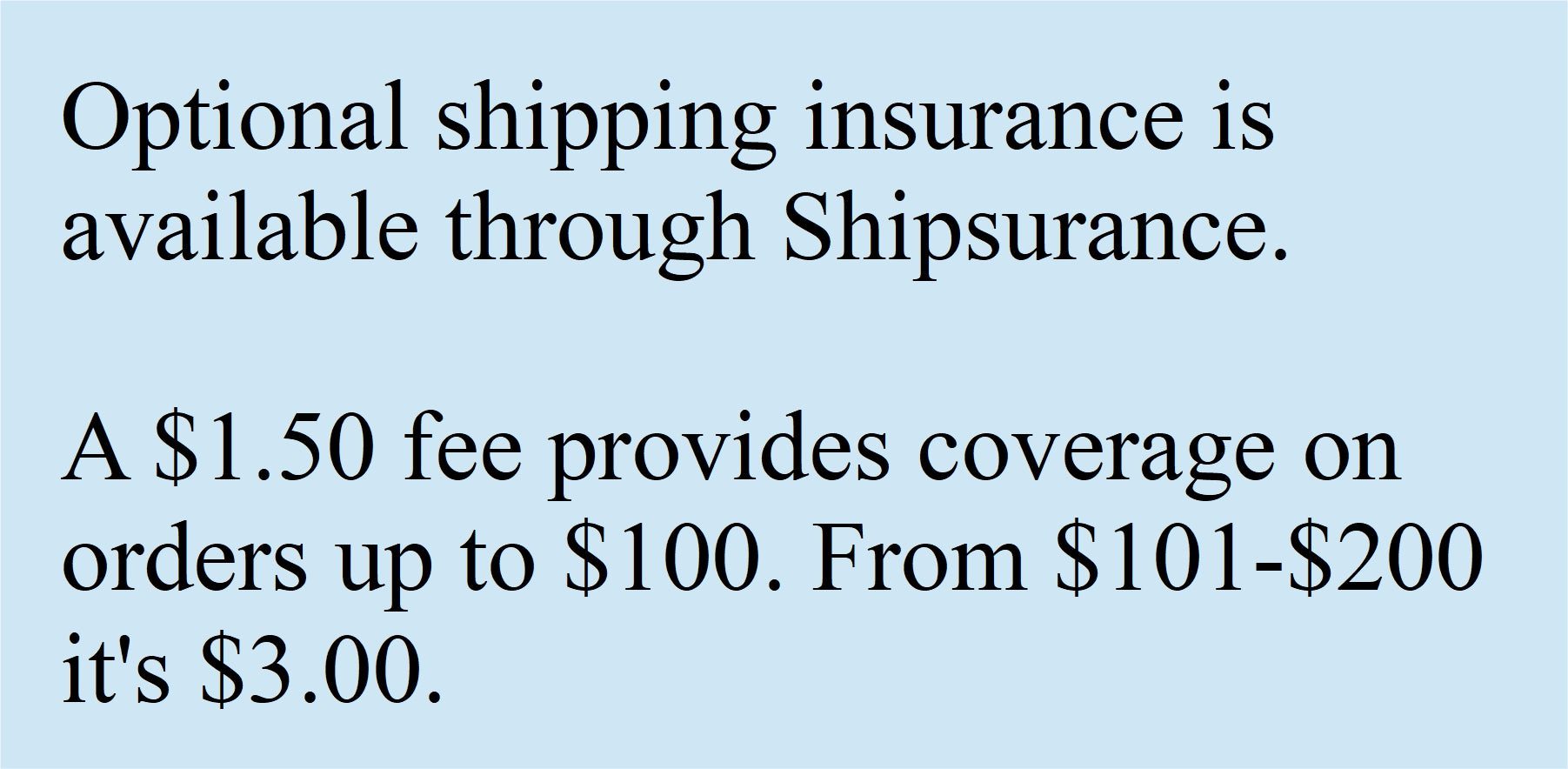 Buy shipping insurance for Purrified Air