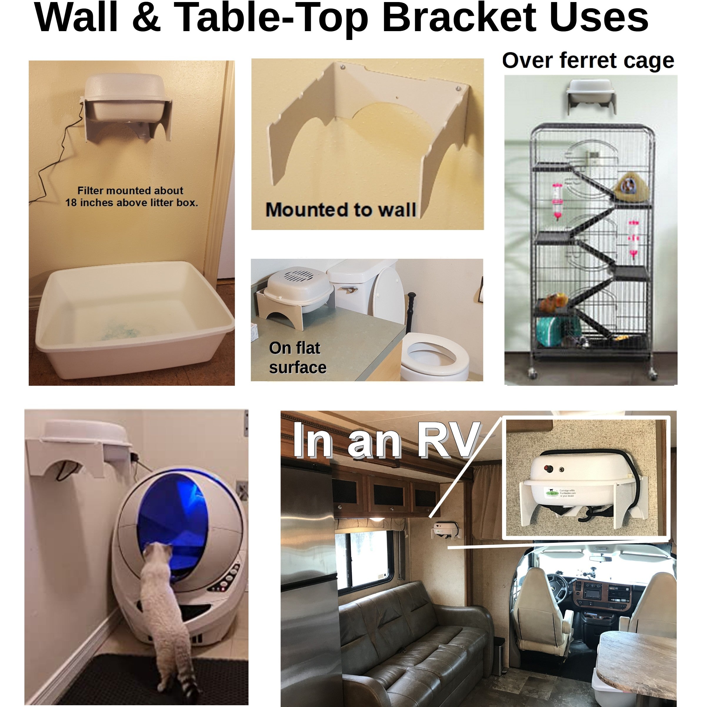 Purrified Air Wall Bracket & Table Top Holder