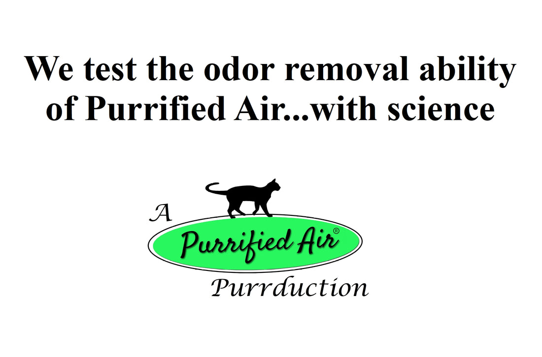 How Purrified Air eliminates litter box odor. See this video test.