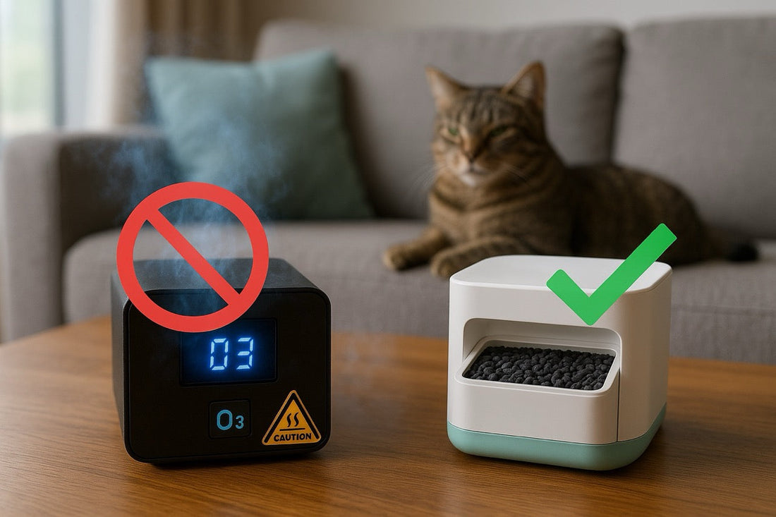 Why you don't want an ozone air filter for litter box odor