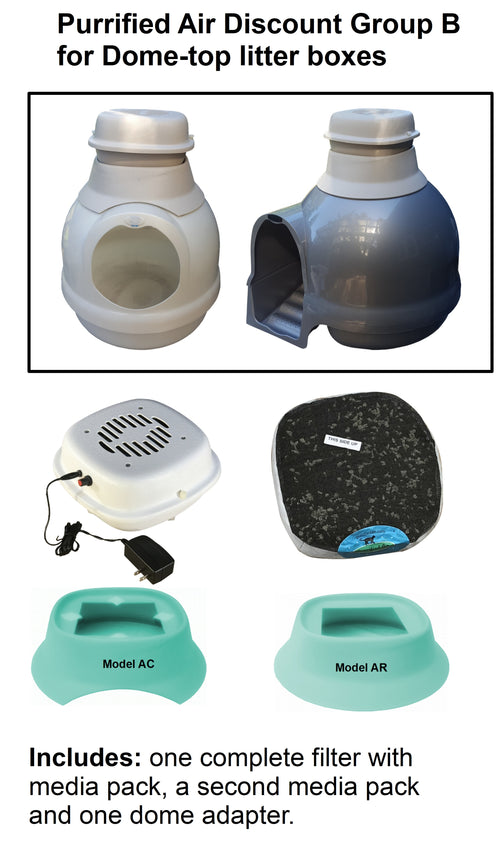 Air Purifier + Dome Adapter Bundle - Purrified Air 