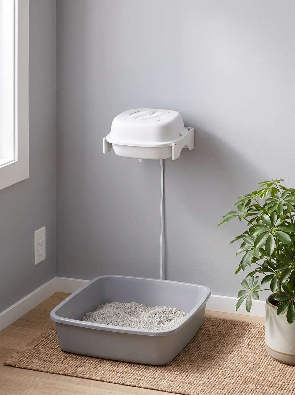 Purificador de aire para caja de arena