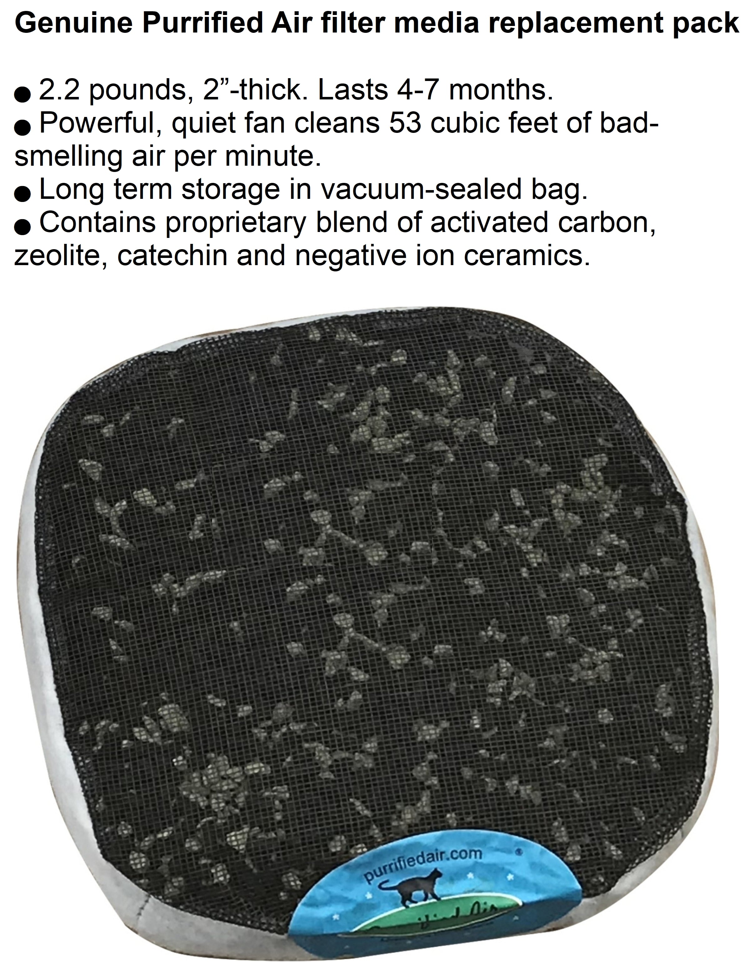 Filter Media Replacement Pack - Purrified Air 