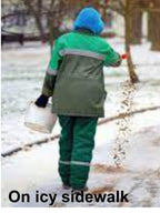 Zeolite for icy sidewalks