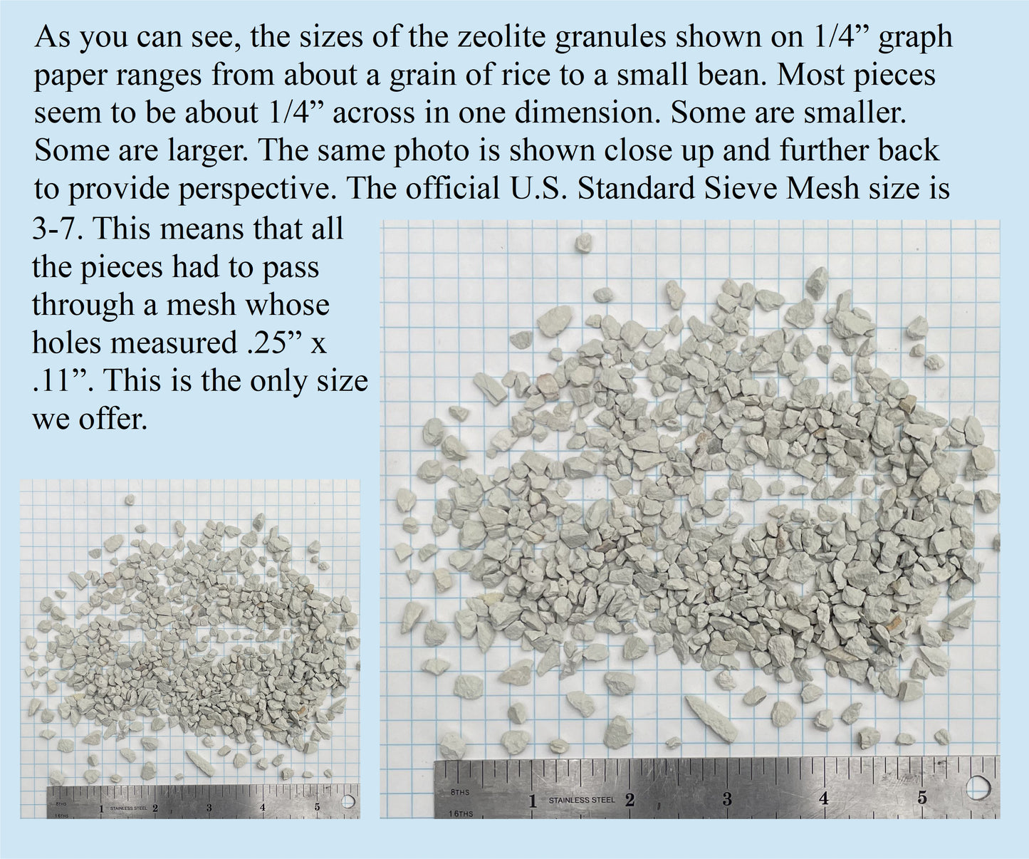 Zeolite | Bulk | Sizes 2-24 lbs. | Free shipping