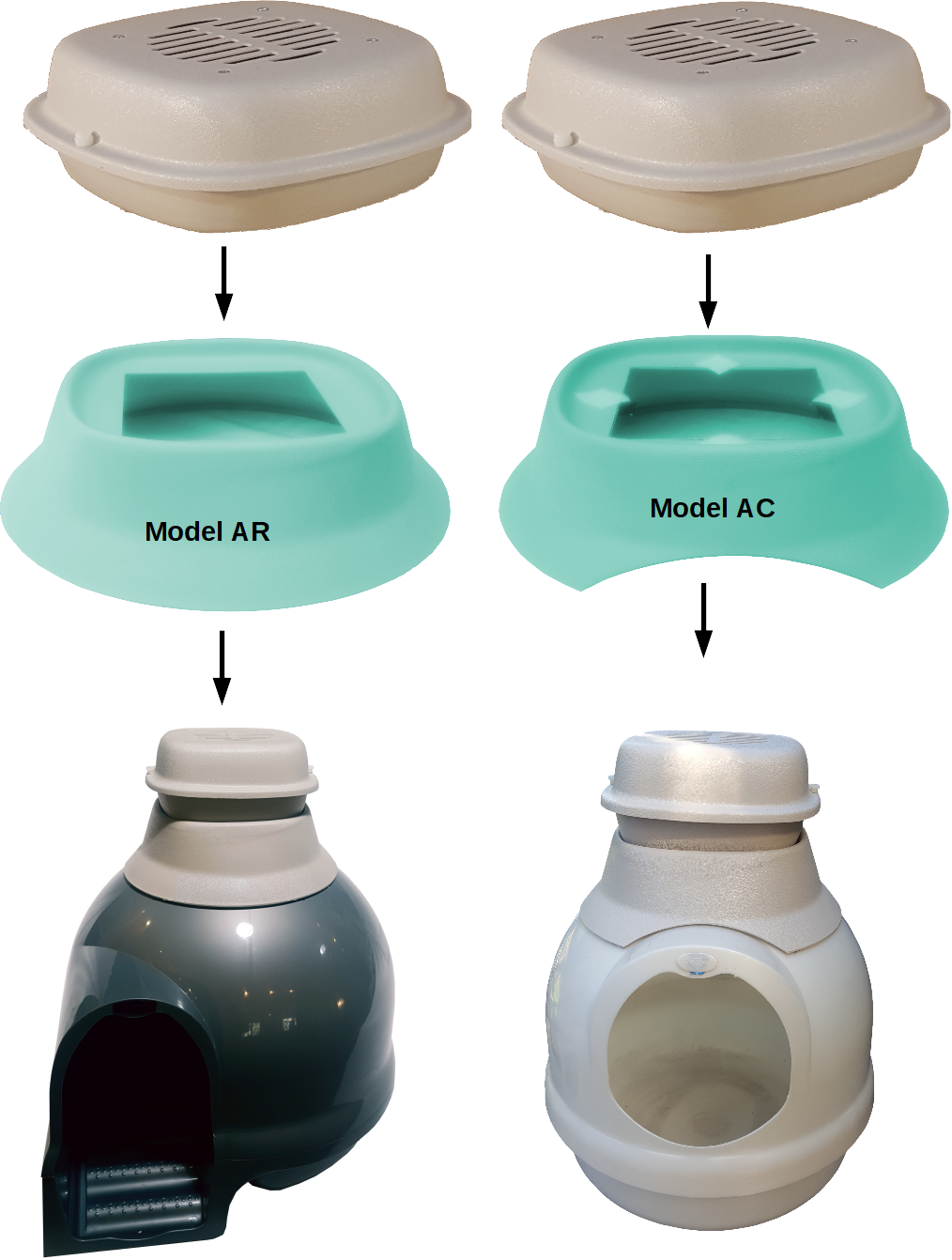 Adapter for Purrified Air filter for Dome-Shaped Litter Box Covers - Purrified Air, Pet odor control - cat odor and litter box air filter, Purrified Air  - Purrified Air, Purrified Air  Purrified Air