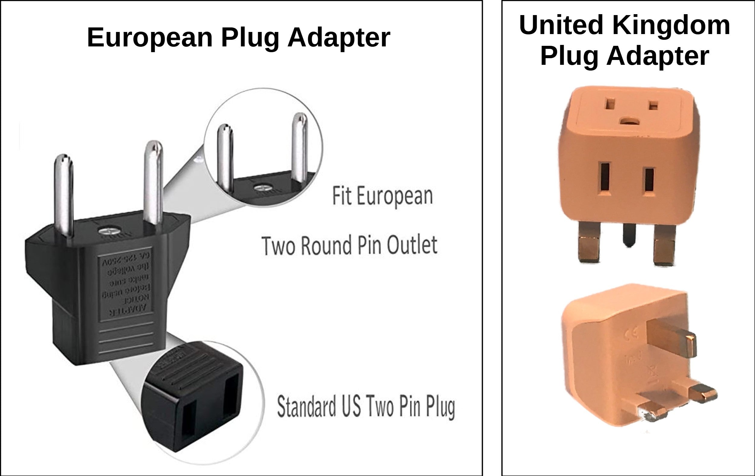 Plug adapters for the United Kingdom and Europe - Purrified Air, Pet odor control accessory - cat odor and litter box air filter, Purrified Air  - Purrified Air, Purrified Air  Purrified Air